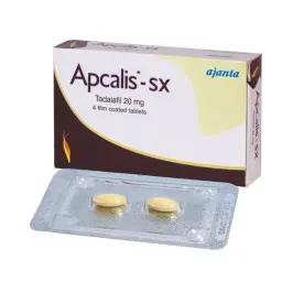 Apcalis SX 20mg - Tadalafil by Ajanta Pharma, India