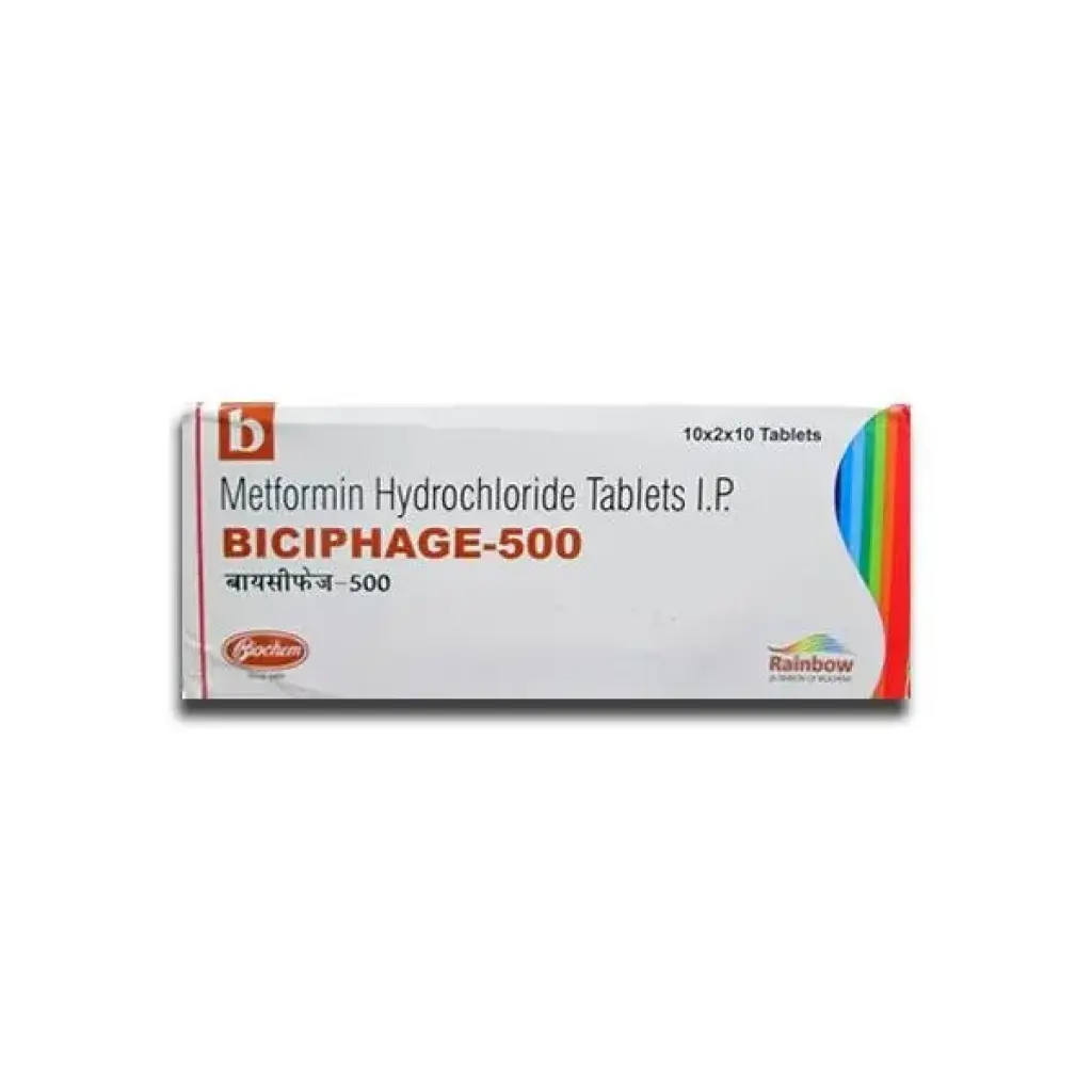 Biciphage-500 - Metformin by Skymap Pharmaceuticals Pvt. Ltd. Biciphage-500 - Metformin by Skymap Pharmaceuticals Pvt. Ltd.