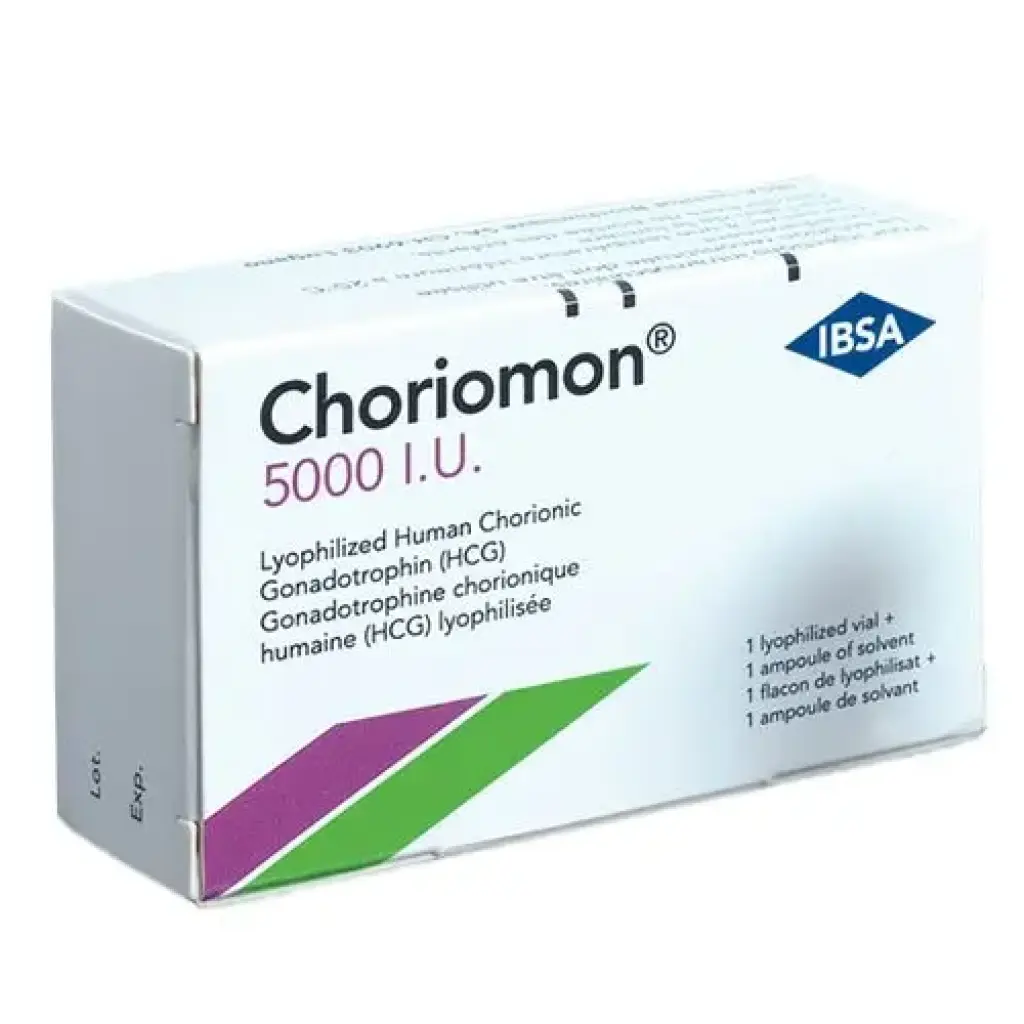 Choriomon 5000 IU - Human Chorionic Gonadotropin by IBSA, Turkey Choriomon 5000 IU - Human Chorionic Gonadotropin by IBSA, Turkey