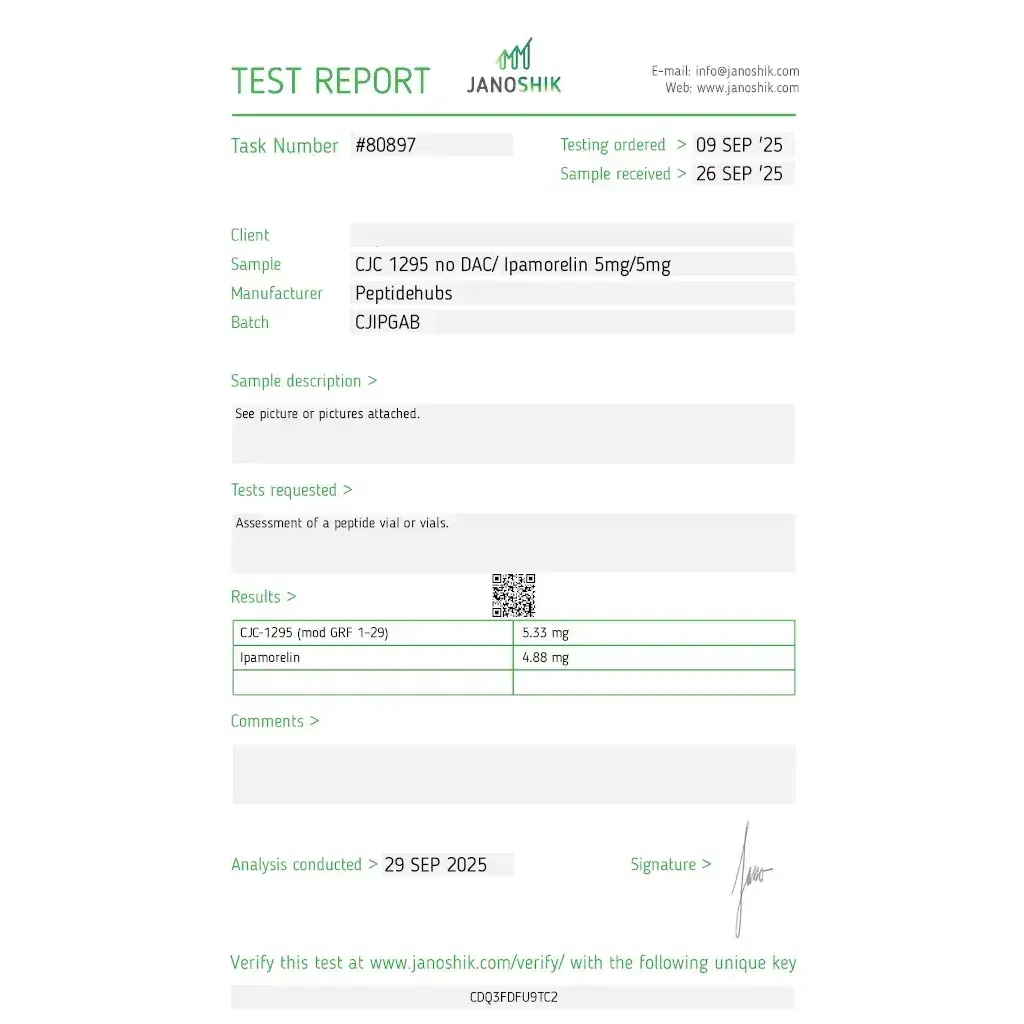 CJC-1295/Ipamorelin 10 mg - CJC-1295 Injection Ipamorelin by Peptide Hubs CJC-1295/Ipamorelin 10 mg - CJC-1295 Injection Ipamorelin by Peptide Hubs
