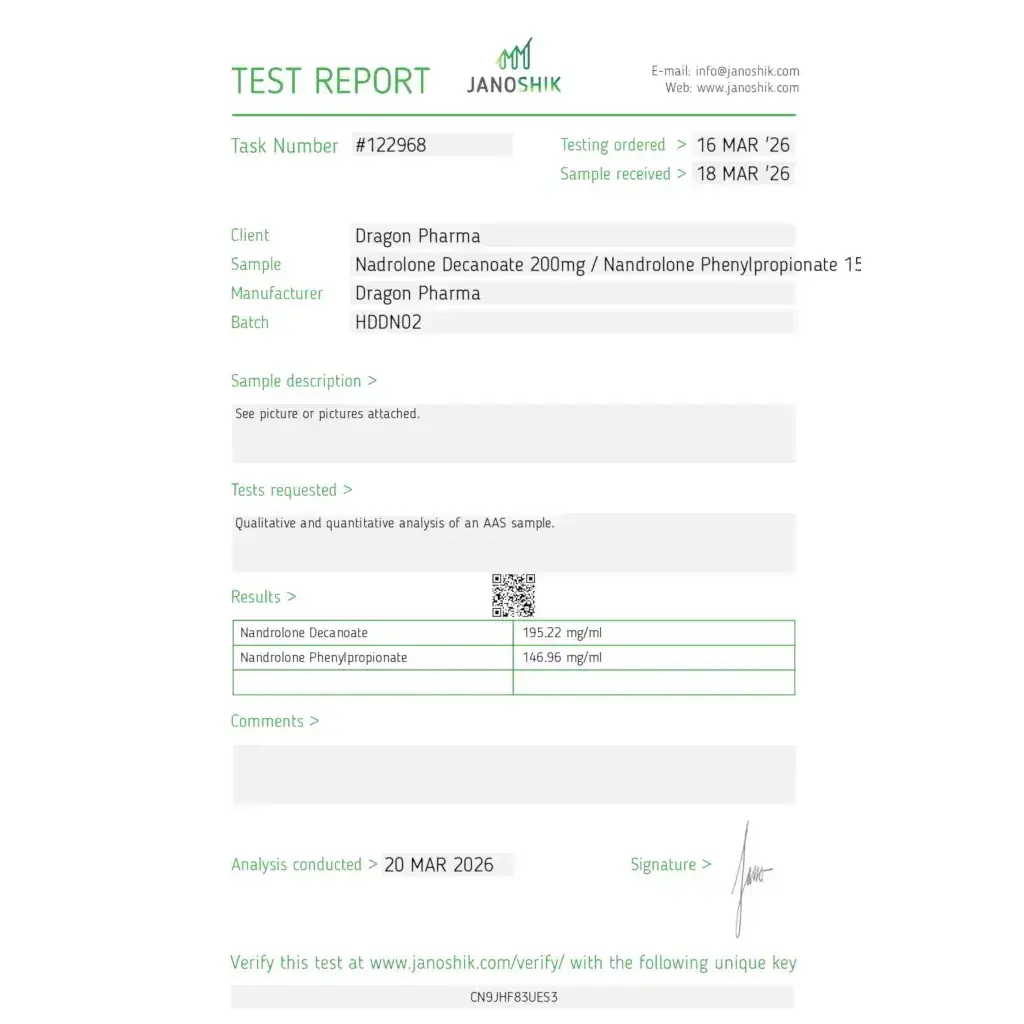 Deca 200 mg/NPP 150 mg - Nandrolone Decanoate 200mg; Nandrolone Phenylpropionate 150mg by Dragon Pharma, Europe