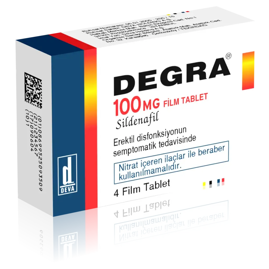 Degra 100 mg - Sildenafil Citrate by Deva