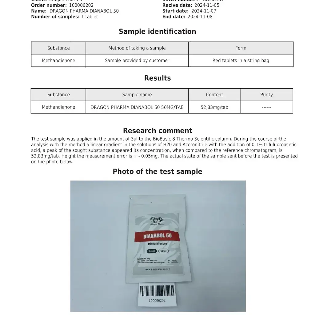 Dianabol 50 mg - Methandienone by Dragon Pharma, Europe Dianabol 50 mg - Methandienone by Dragon Pharma, Europe