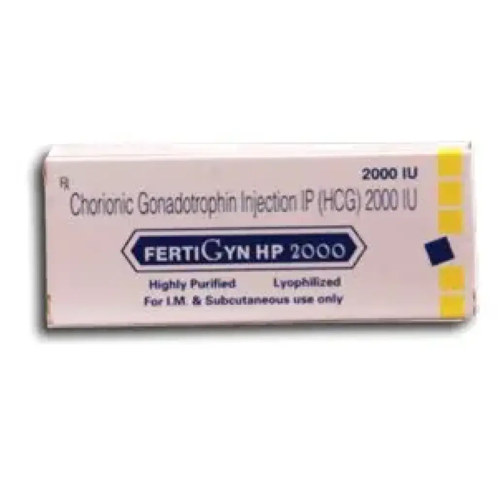 Fertigyn 2000 IU - Human Chorionic Gonadotropin by Sun Pharma, India