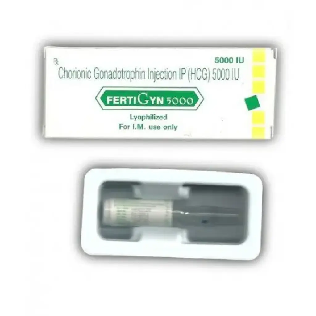Fertigyn 5000 IU - Human Chorionic Gonadotropin by Sun Pharma, India Fertigyn 5000 IU - Human Chorionic Gonadotropin by Sun Pharma, India