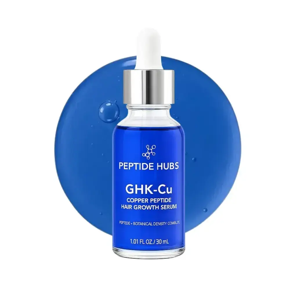 GHK-Cu Hair Serum - AHK-Cu,rosemary,peppermint,lavender oils,panthenol,sodium hyaluronate,copper tripeptide-1,allantoin,Pro-Vitamin B5 by Peptide Hubs