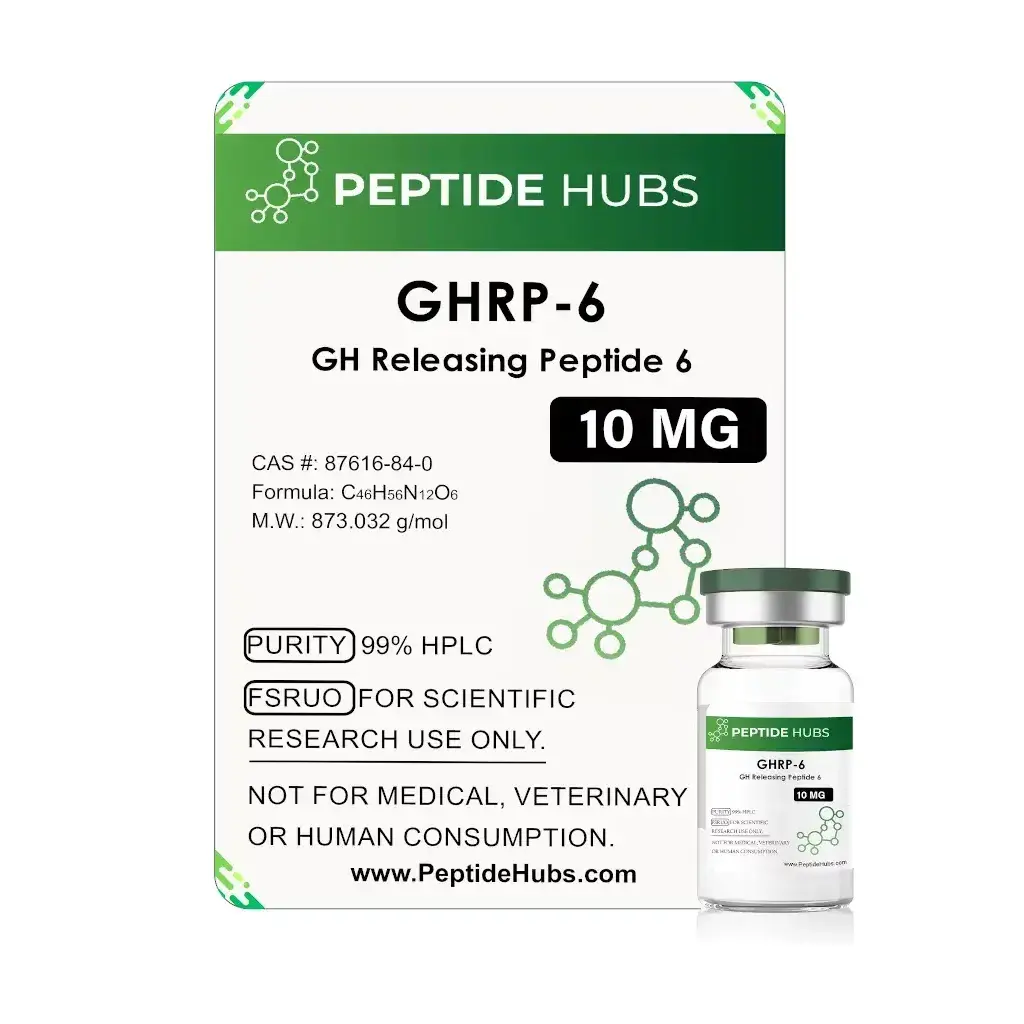GHRP-6 10 mg - GHRP-6 by Peptide Hubs