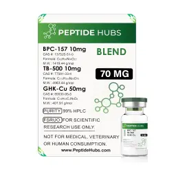 Glow Blend 70 mg - BPC 157 10mg,TB 500 10mg,GHK-Cu 50mg by Peptide Hubs