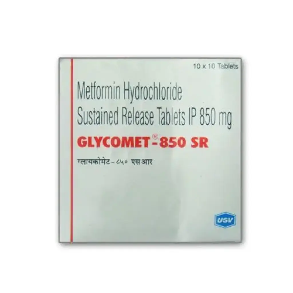 Glycomet-850 SR - Metformin Hydrochloride by USV Limited, India Glycomet-850 SR - Metformin Hydrochloride by USV Limited, India