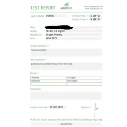Helios 5.8 mg - Clenbuterol,Yohimbine by Dragon Pharma, Europe