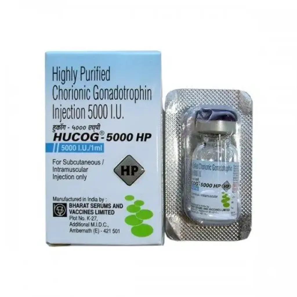 HuCoG 5000 IU - Human Chorionic Gonadotropin by Bharat Serums And Vaccines Ltd, India HuCoG 5000 IU - Human Chorionic Gonadotropin by Bharat Serums And Vaccines Ltd, India