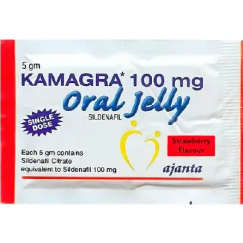 Kamagra Oral Jelly - Strawberry - by Ajanta Pharma, India Kamagra Oral Jelly - Strawberry - by Ajanta Pharma, India
