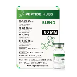 Klow Blend 80 mg - BPC 157 10mg,TB 500 10mg,KPV 10mg,GHK-Cu 50mg by Peptide Hubs