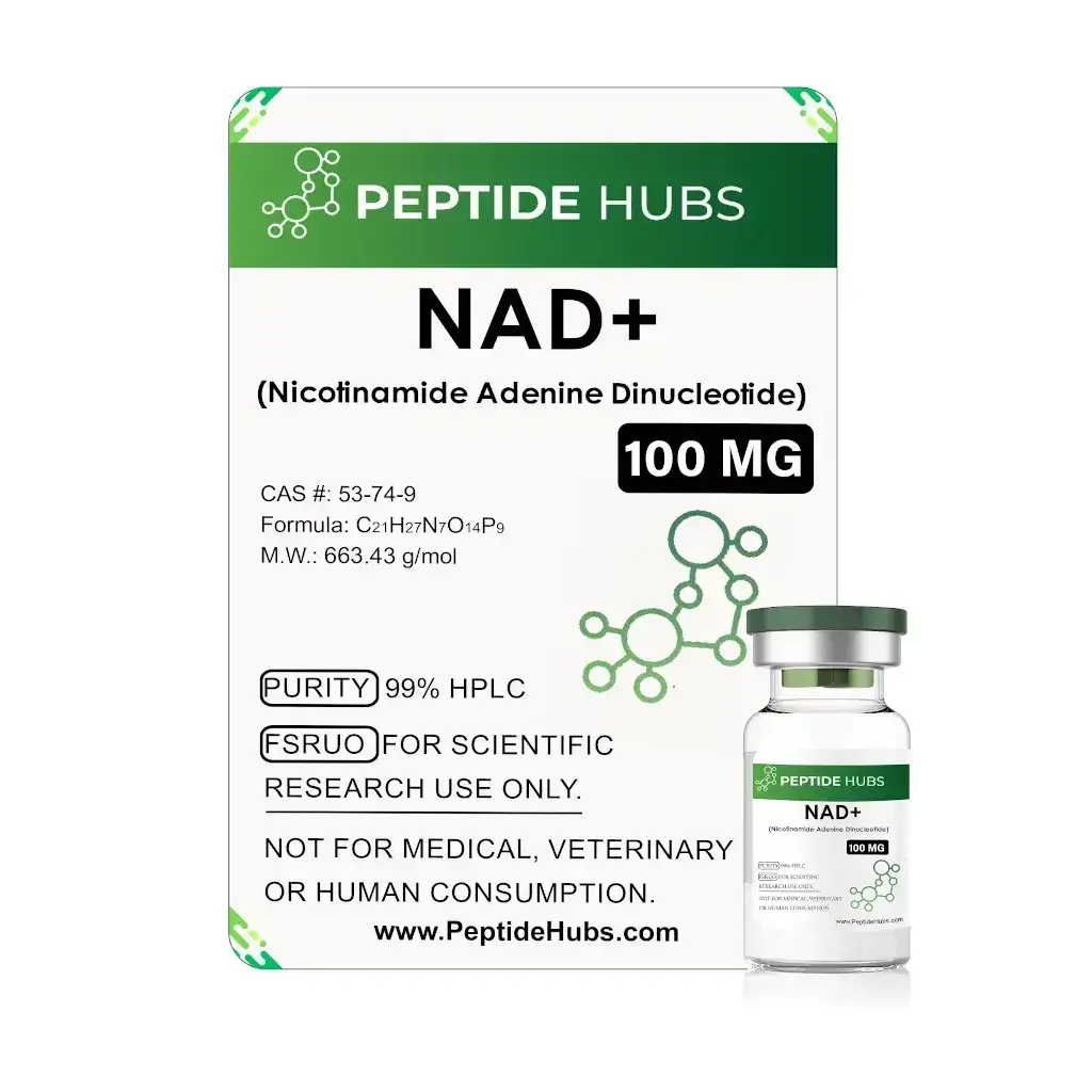 NAD+ 100 mg - Nicotinamide Adenine Dinucleotide by Peptide Hubs NAD+ 100 mg - Nicotinamide Adenine Dinucleotide by Peptide Hubs