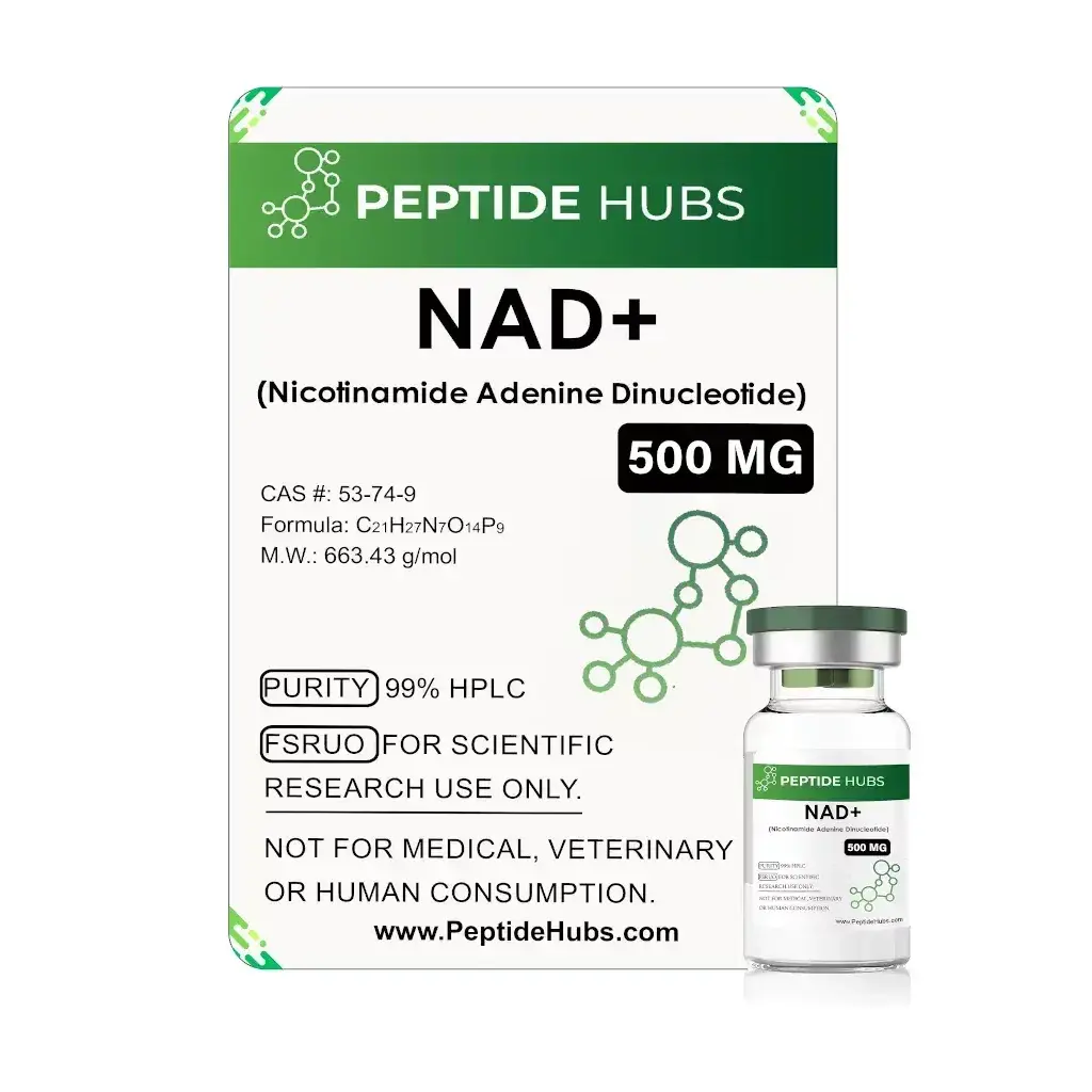 NAD+ 500 mg - Nicotinamide Adenine Dinucleotide by Peptide Hubs