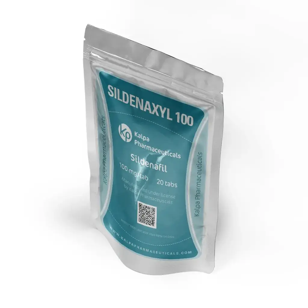 Sildenaxyl 100 mg (20 Tablets) - Sildenafil by Kalpa Pharmaceuticals LTD, India