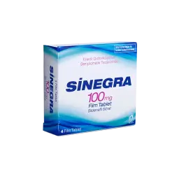 Sinegra 100 mg - Sildenafil Citrate by Nobel Ilac Sanayii, Turkey