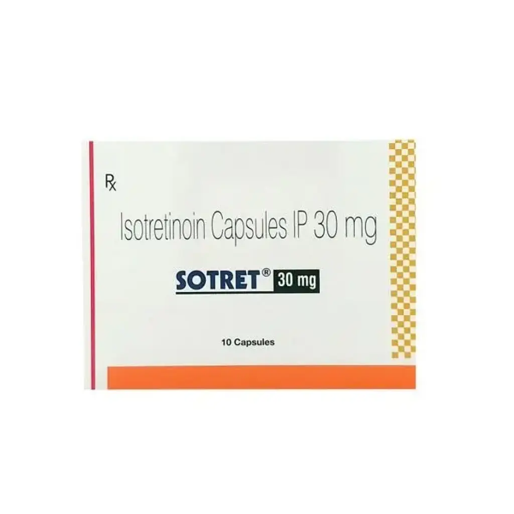 Sotret 30 mg - Isotretinoin by Sun Pharma, India Sotret 30 mg - Isotretinoin by Sun Pharma, India