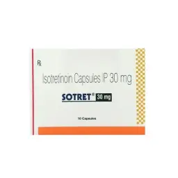 Sotret 30 mg - Isotretinoin by Sun Pharma, India