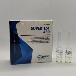 Supertest 450 - Testosterone Acetate,Testosterone Decanoate,Testosterone Propionate,Testosterone Phenylpropionate,Testosterone Cypionate by Genetic Pharmaceuticals