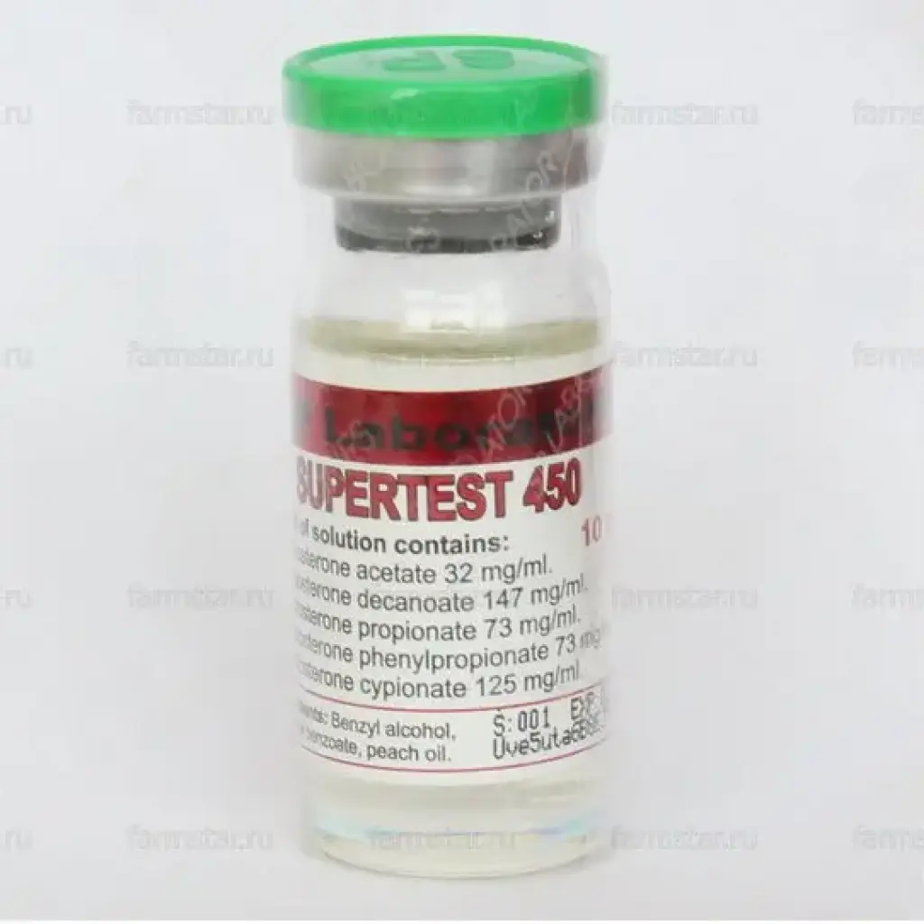 Supertest 450 - Testosterone Acetate,Testosterone Decanoate,Testosterone Propionate,Testosterone Phenylpropionate,Testosterone Cypionate by SP Laboratories Supertest 450 - Testosterone Acetate,Testosterone Decanoate,Testosterone Propionate,Testosterone Phenylpropionate,Testosterone Cypionate by SP Laboratories