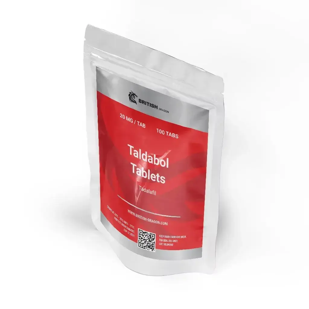 Taldabol 20 mg (100 Tablets) - Tadalafil by British Dragon Pharmaceuticals