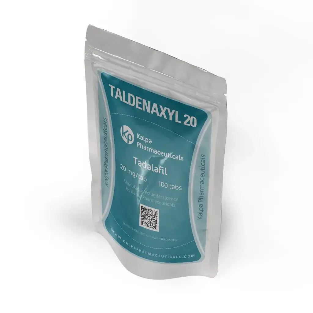 Taldenaxyl 20 mg (100 Tabs) - Tadalafil by Kalpa Pharmaceuticals LTD, India Taldenaxyl 20 mg (100 Tabs) - Tadalafil by Kalpa Pharmaceuticals LTD, India