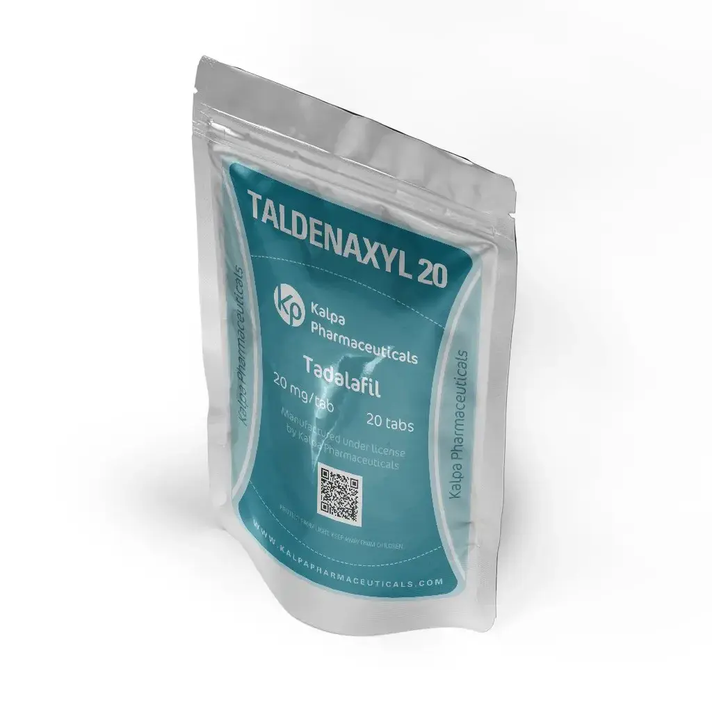 Taldenaxyl 20 mg - Tadalafil by Kalpa Pharmaceuticals LTD, India Taldenaxyl 20 mg - Tadalafil by Kalpa Pharmaceuticals LTD, India