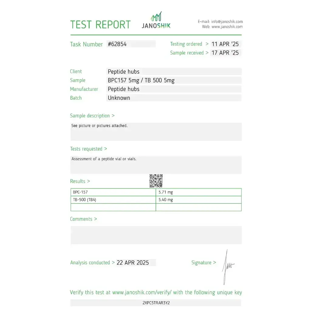 TB 500/BPC 157 10 mg - Thymosin Beta 4,Body Protective Compound 157 by Peptide Hubs TB 500/BPC 157 10 mg - Thymosin Beta 4,Body Protective Compound 157 by Peptide Hubs