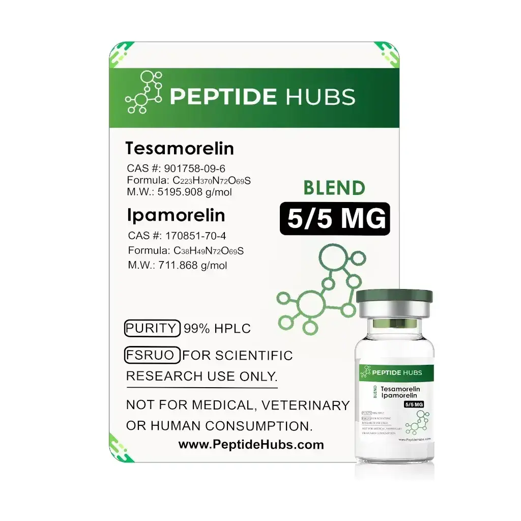 Tesamorelin/Ipamorelin 10 mg - Tesamorelin + Ipamorelin by Peptide Hubs Tesamorelin/Ipamorelin 10 mg - Tesamorelin + Ipamorelin by Peptide Hubs