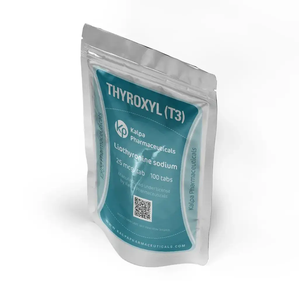 Thyroxyl (T3) 25 mcg - Liothyronine Sodium by Kalpa Pharmaceuticals LTD, India Thyroxyl (T3) 25 mcg - Liothyronine Sodium by Kalpa Pharmaceuticals LTD, India