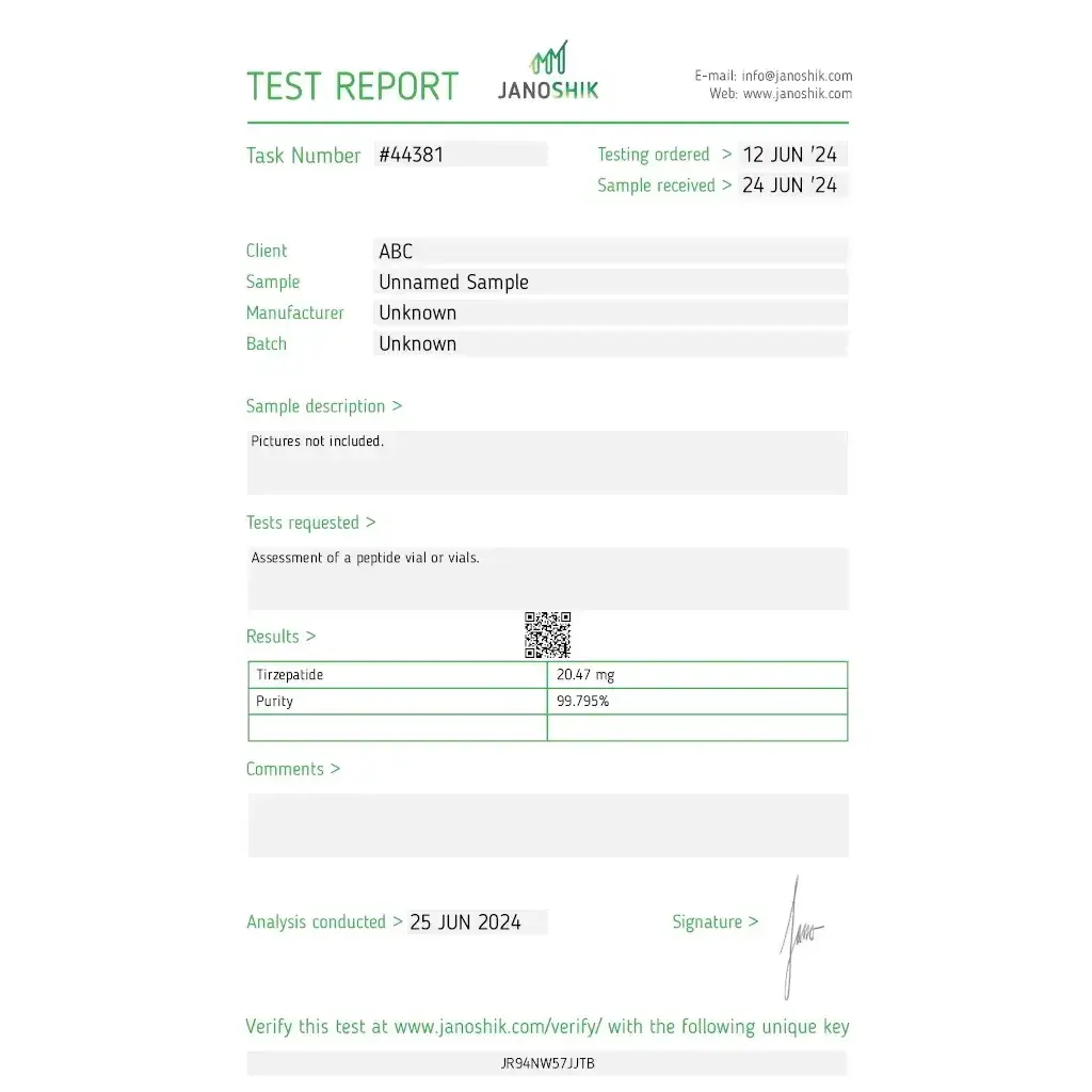 Tirzep 20 mg - Tirzepatide by Stealth Labs Tirzep 20 mg - Tirzepatide by Stealth Labs