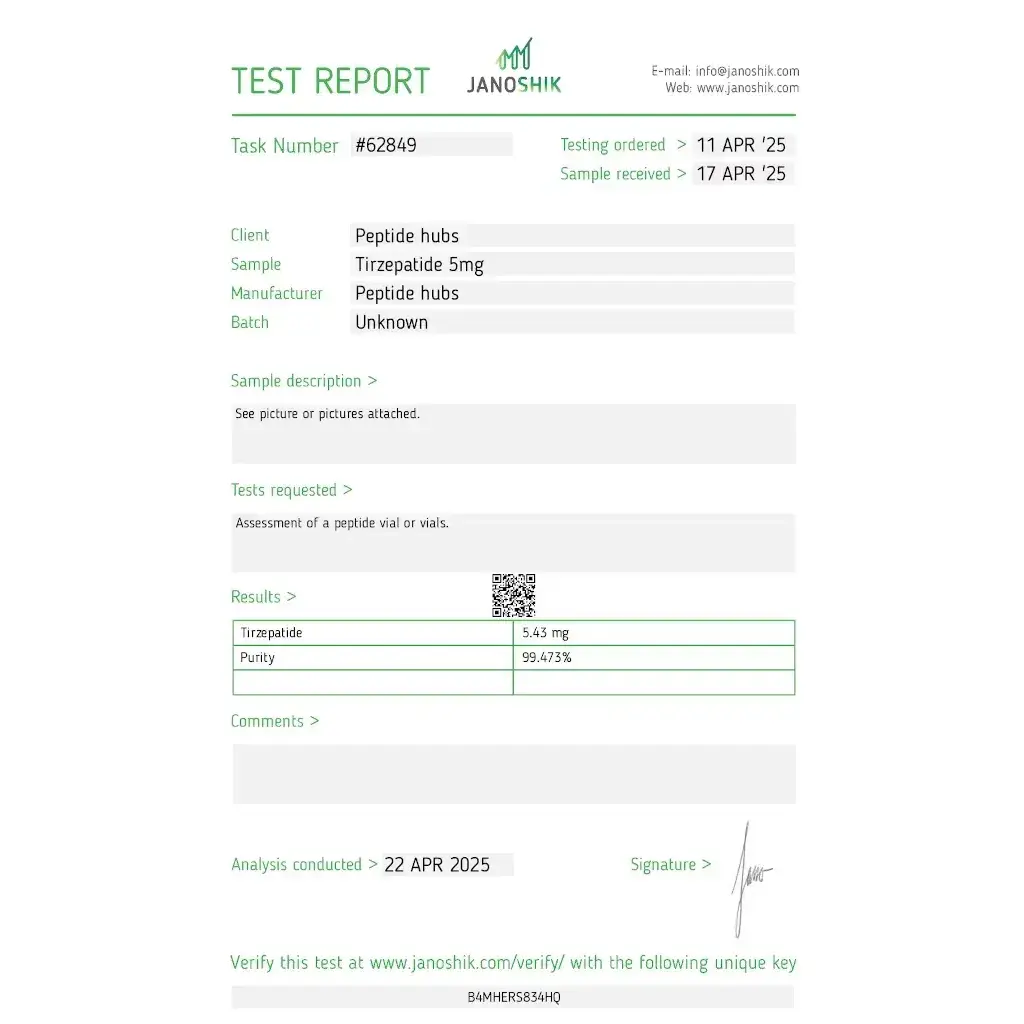 Tirzep 5 mg - Tirzepatide by Peptide Hubs Tirzep 5 mg - Tirzepatide by Peptide Hubs