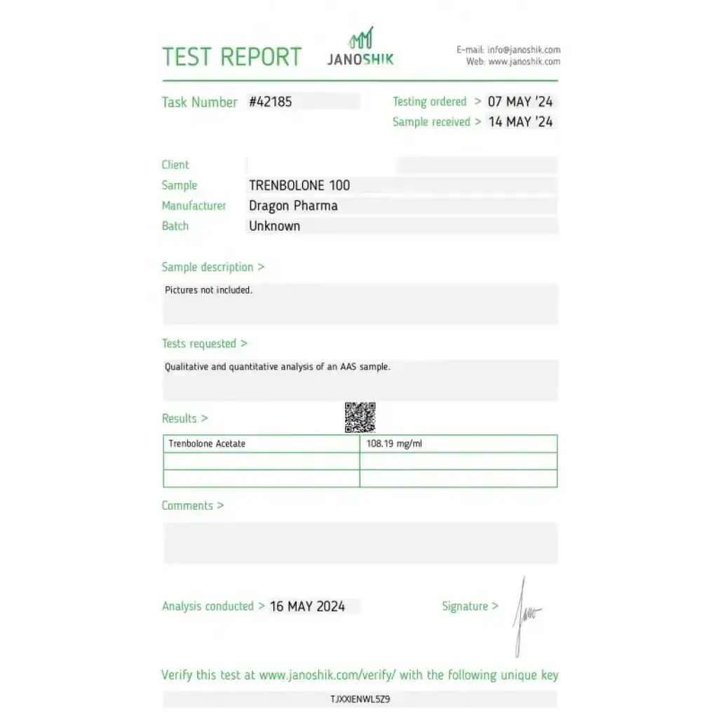 Trenbolone 100 mg - Trenbolone Acetate by Dragon Pharma, Europe Trenbolone 100 mg - Trenbolone Acetate by Dragon Pharma, Europe
