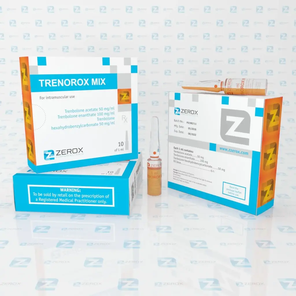 Trenorox Mix - Trenbolone Acetate,Trenbolone Hexahydrobenzylcarbonate,Trenbolone Enanthate by Zerox Pharmaceuticals Trenorox Mix - Trenbolone Acetate,Trenbolone Hexahydrobenzylcarbonate,Trenbolone Enanthate by Zerox Pharmaceuticals