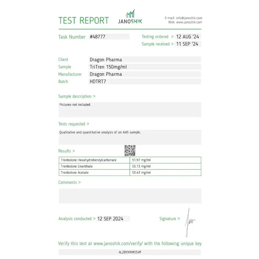 Tri-Tren 150 mg - Trenbolone Acetate,Trenbolone Hexahydrobenzylcarbonate,Trenbolone Enanthate by Dragon Pharma, Europe Tri-Tren 150 mg - Trenbolone Acetate,Trenbolone Hexahydrobenzylcarbonate,Trenbolone Enanthate by Dragon Pharma, Europe
