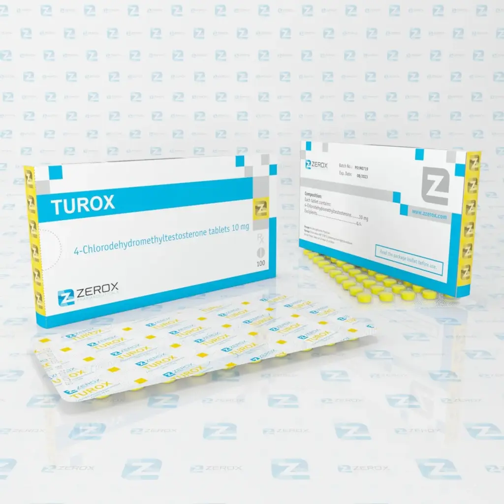 Turox - 4-Chlorodehydromethyltestosterone by Zerox Pharmaceuticals Turox - 4-Chlorodehydromethyltestosterone by Zerox Pharmaceuticals
