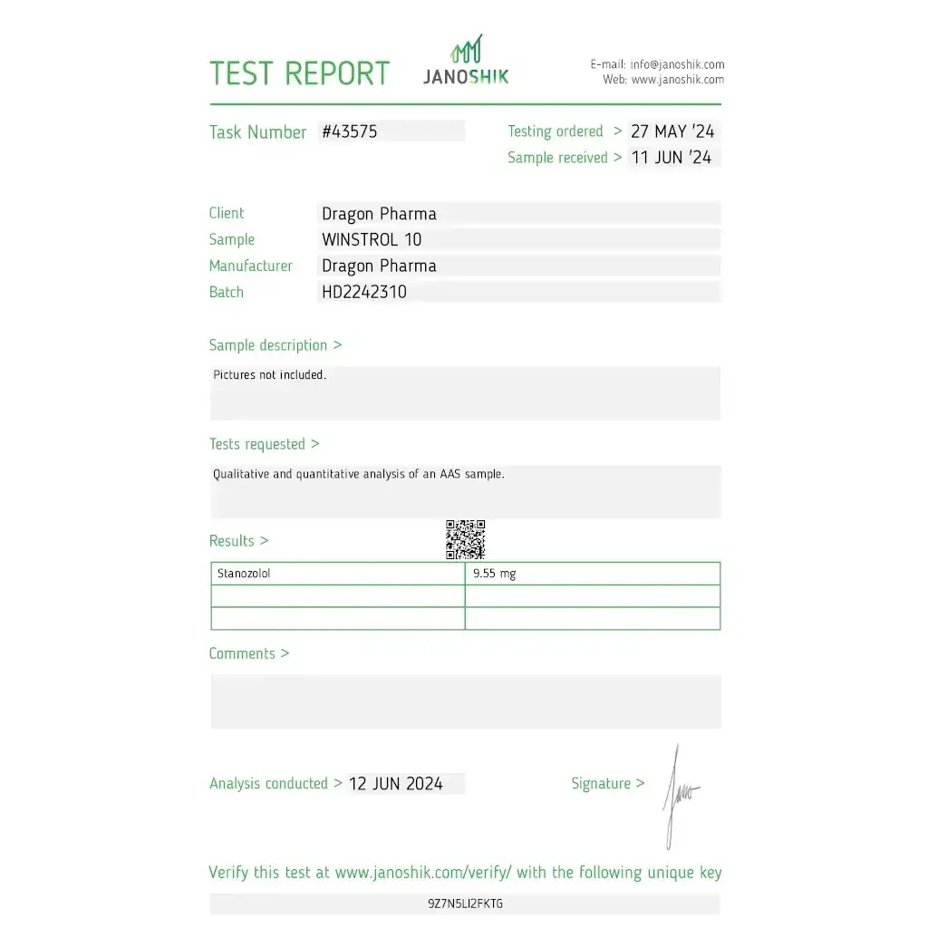 Winstrol 10 mg - Stanozolol by Dragon Pharma, Europe Winstrol 10 mg - Stanozolol by Dragon Pharma, Europe
