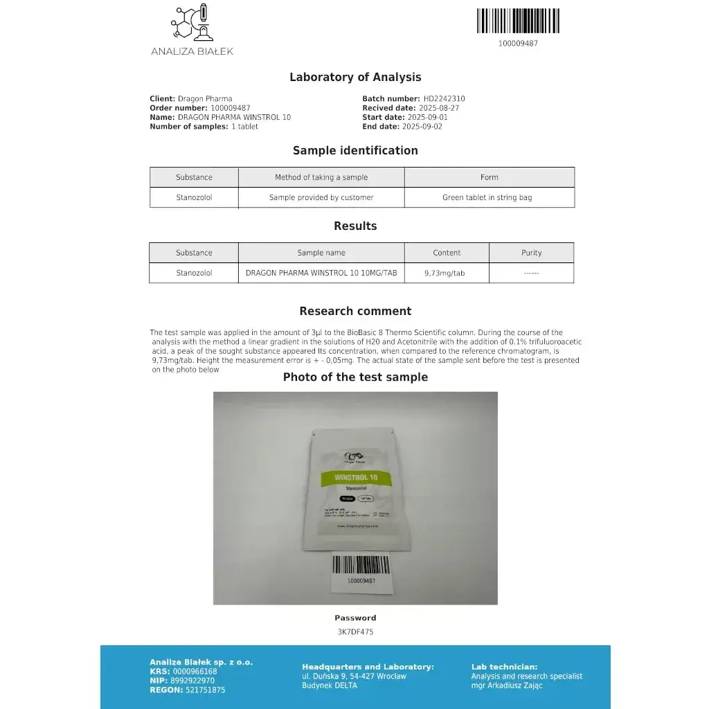 Winstrol 10 mg - Stanozolol by Dragon Pharma, Europe Winstrol 10 mg - Stanozolol by Dragon Pharma, Europe